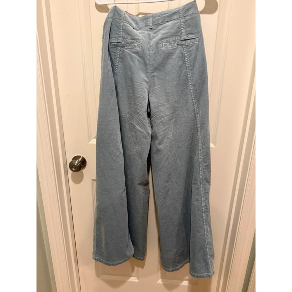 Anthropologie wide leg, pale, pale blue corduroy pants - Picture 3 of 5